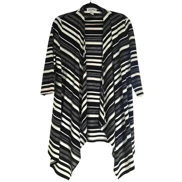 Joseph Ribkoff Women Stripe Cardigan size 12 #114 - Picture 1 of 4